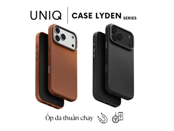 Ốp da UniQ LYDEN iPhone 18 Pro / iPhone 17 Pro 6.3" (Màu trơn)